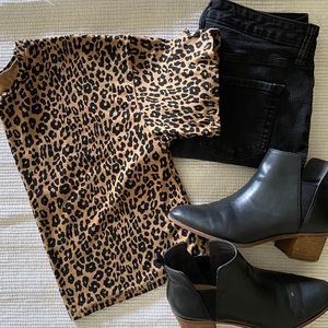 Wild Fable Leopard Print Crop Top